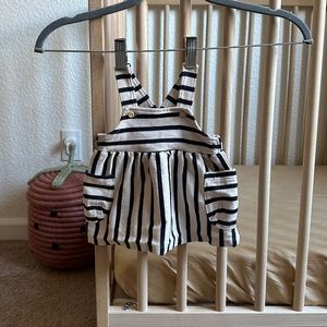 Black and Tan overall dress